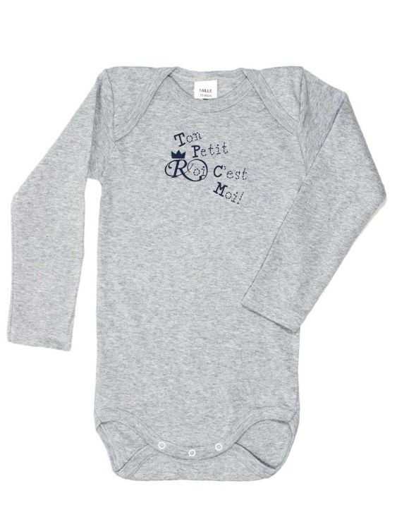 Absorba. Gråmeleret langærmet body