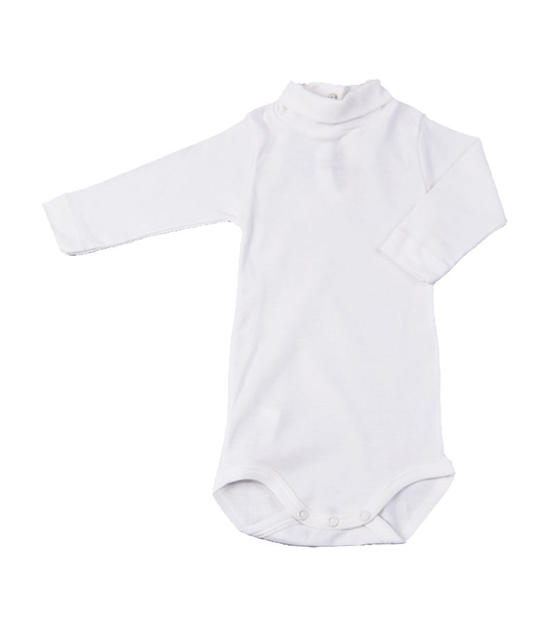 Petit Bateau. Råhvid body med lille rullekrave