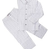 YCC. Ternet pyjamas i bedstefar stil