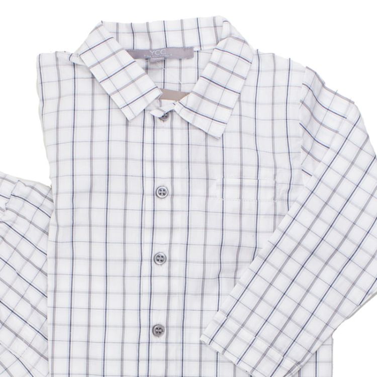 YCC. Ternet pyjamas i bedstefar stil, udsnit