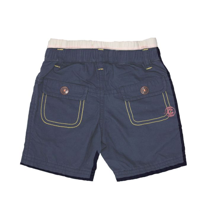 Confetti by Absorba. Baby shorts i marineblå til drenge, bag