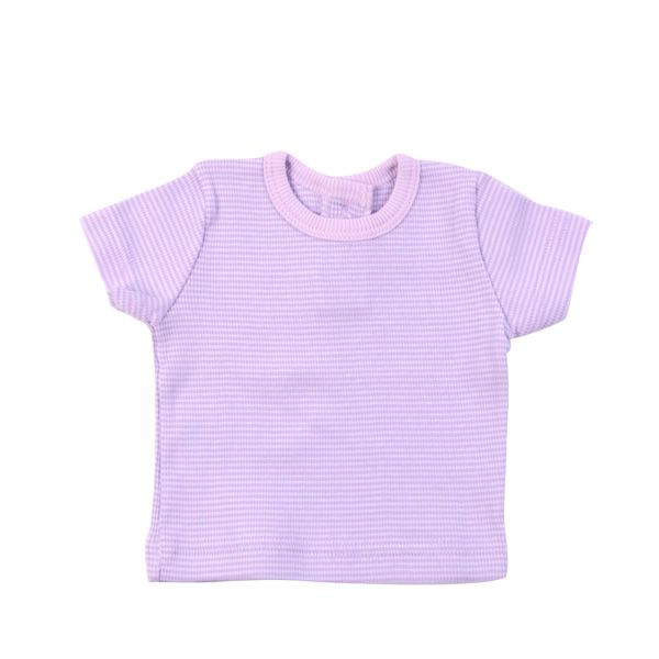 Petit Bateau. Bluse stribet  i lyslilla og lavendel