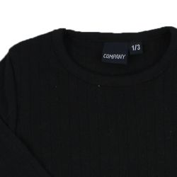Company. Baby ribbluse i sort, udsnit
