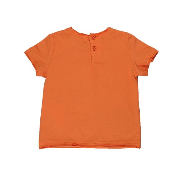 Confetti by Absorba. Orange baby bluse med rå kanter, bag