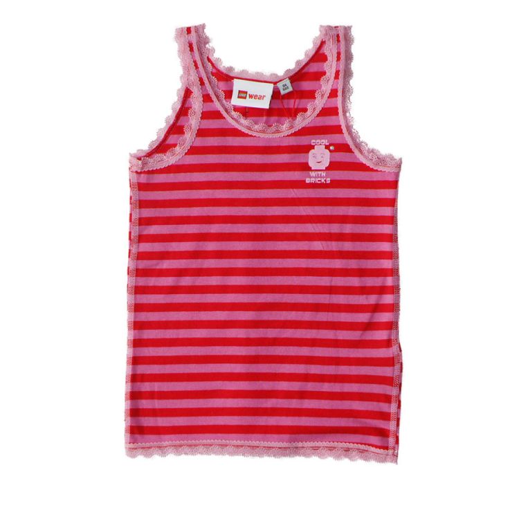 LegoWear. Camisole eller undertrøje - Stribet i pink og rød 