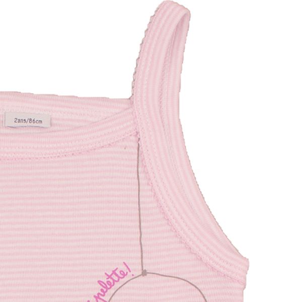 Petit Bateau. Chemise med tynde stropper, udsnit