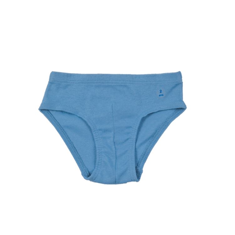 Petit Bateau. Mellemblå briefs / drenge underbuks