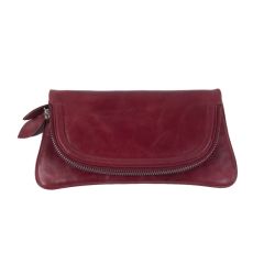 Pia Ries - Clutch / kuverttaske, rødt skind