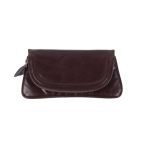 Pia Ries - Clutch / kuverttaske, brunt skind