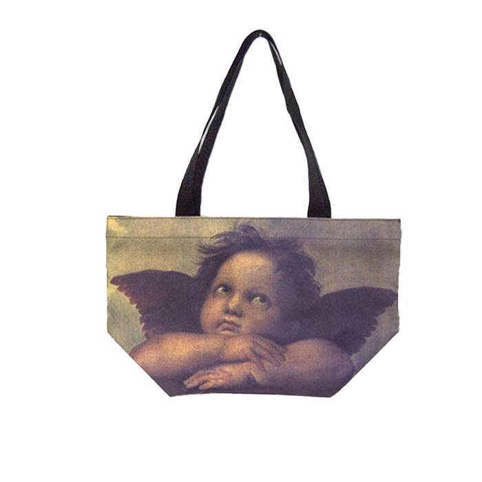 Gara Accessories - Shopper taske med Rafaels engle, bagside