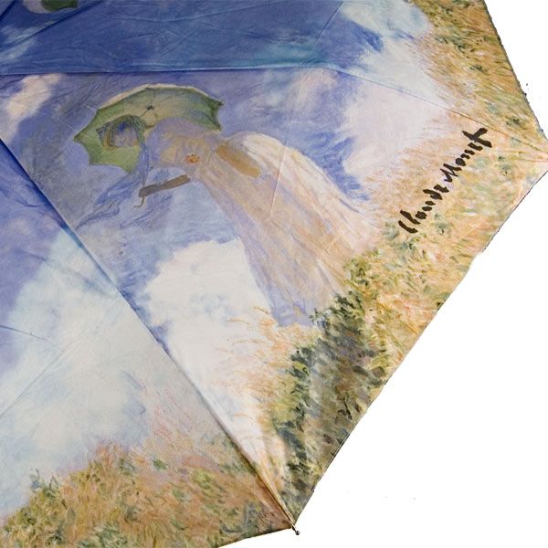 Kvinde med parasol - Monet kunstmotiv på paraply, udsnit