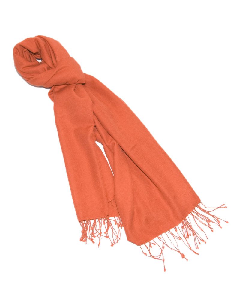 Kobberfarve Pashminasjal 