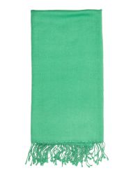 Pashminasjal i græsgrøn
