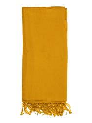 Pashminasjal sennepsgul, foldet