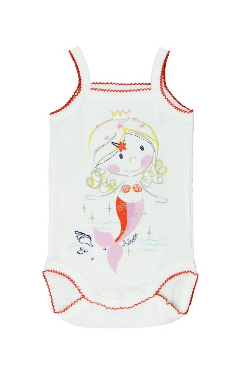Absorba. Body med stropper og fint havfrueprint foran