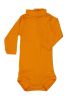 Petit Bateau. Cognacfarvet body med lille rullekrave