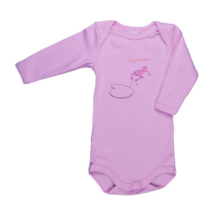 Petit Bateau. Rosa body med pink frø