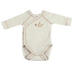 Petit Bateau. Slå-om uldbody i fantastisk lækker kvalitet.