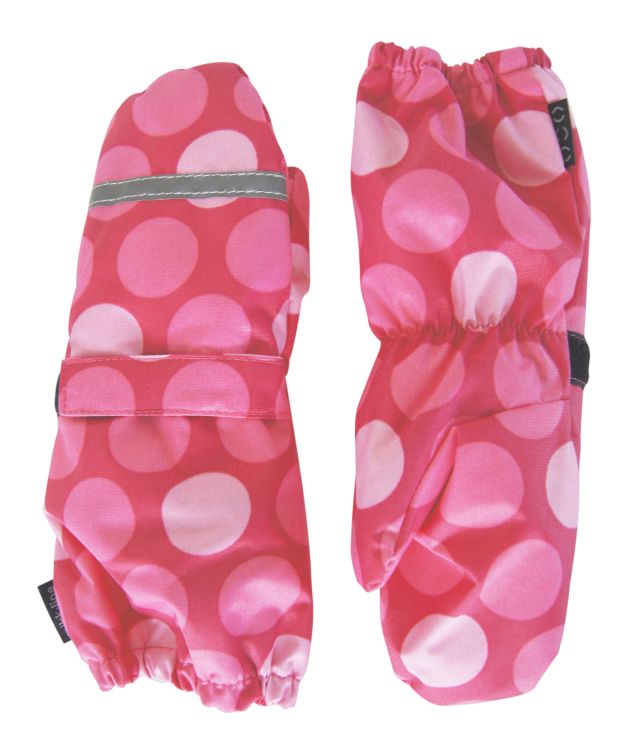 Mikk-Line vinterluffer i pink med pletter