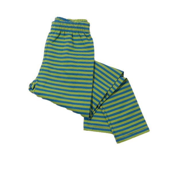 Mimi Couette. Stribede leggings i grøn/blå