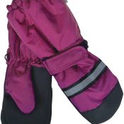 Mikk-Line. Vinterluffer med pelsfoer - Cherise