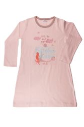Petit Bateau. Natkjole, støvet rosa, med havfrue