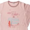 Petit Bateau. Natkjole, støvet rosa, med havfrue, udsnit 