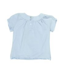 Confetti by Absorba. Baby pigebluse, lyseblå med pufærmer, bagfra