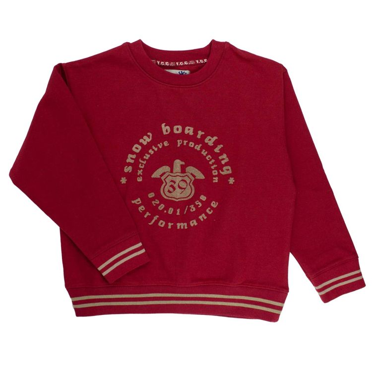 YCC. Vinrød sweatshirt bluse