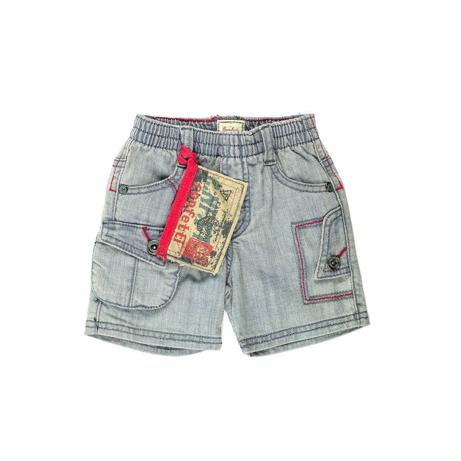 Confetti by Absorba. Babyshorts i lys denim med mange detaljer