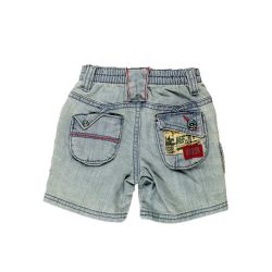 Confetti by Absorba. Babyshorts i lys denim med mange detaljer, Bag