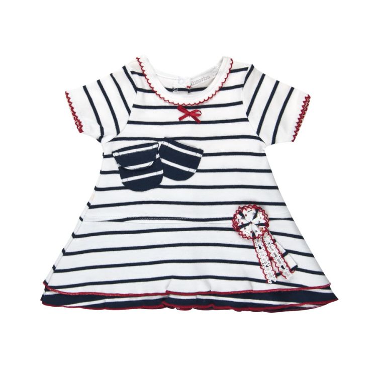 Absorba. Babykjole i maritimt look