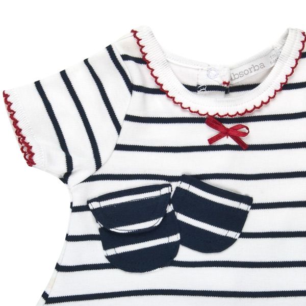 Absorba. Babykjole i maritimt look, udsnit