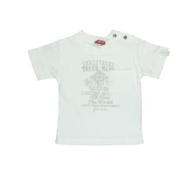 Confetti by Absorba. Baby T-shirt i hvid med print