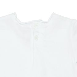 Confetti by Absorba. Yndig hvid baby bluse med korte ærmer,  udsnit bag