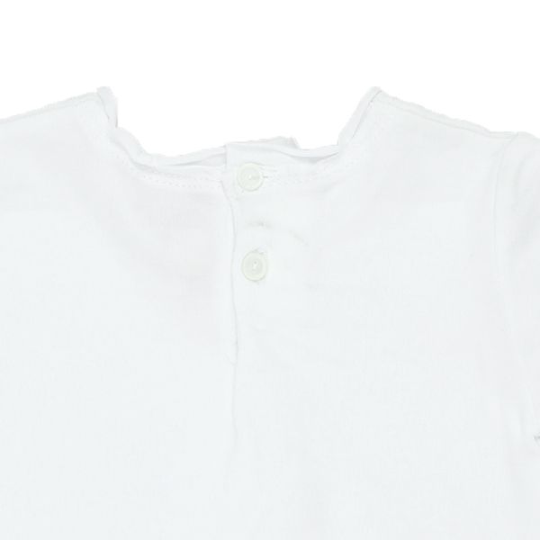 Confetti by Absorba. Yndig hvid baby bluse med korte ærmer, bag udsnit