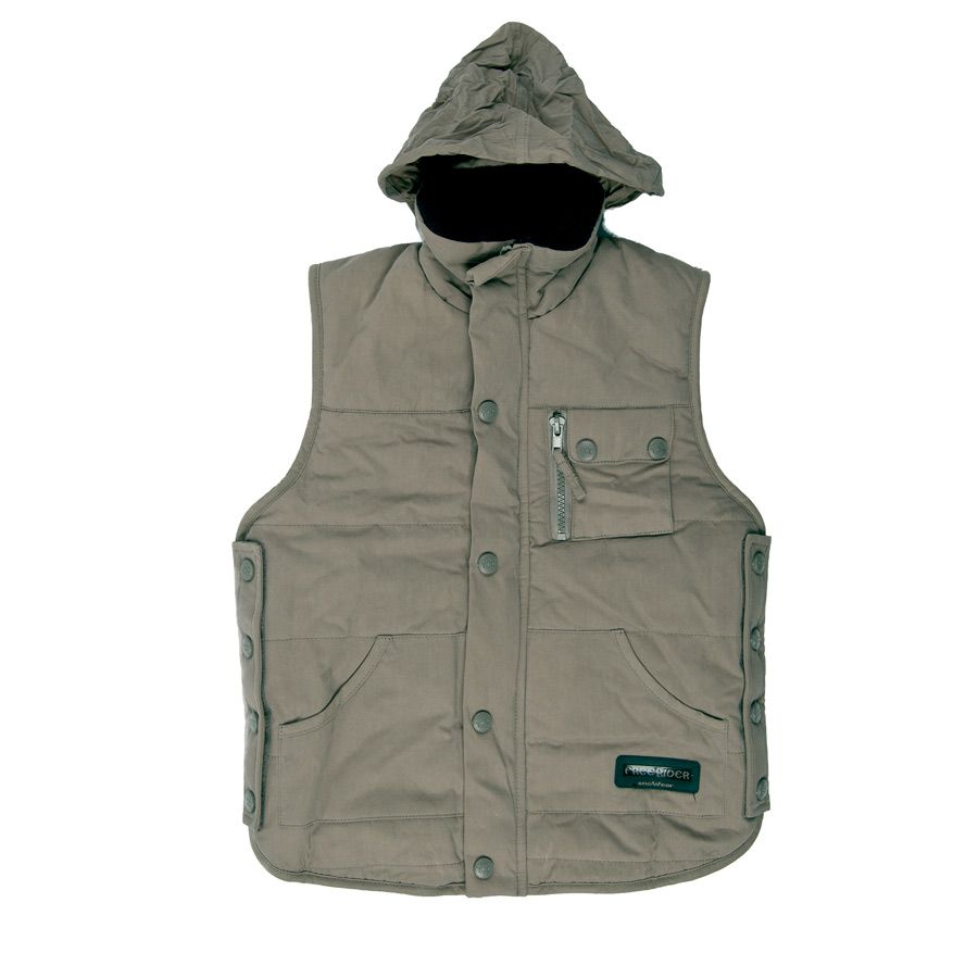 Urban Style YCC. Dynevest i lys khaki, med hætte