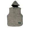 Urban Style YCC. Dynevest i lys khaki, med hætte