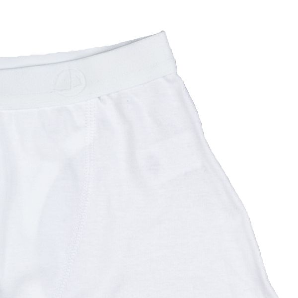 Petit Bateau. Boxershorts, hvide med bred linning  udsnit