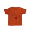 Petit Bateau. Rustrød t-shirt med print