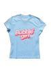 Tommy Hilfiger. Mellemblå T-shirt med Bubble Girl print