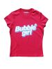 Tommy Hilfiger. Rød T-shirt med Bubble Girl