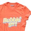 Tommy Hilfiger. Orange T-shirt med Bubble Girl print, udsnit