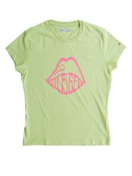 Tommy Hilfiger. Kiwigrøn  t-shirt med abstrakt print