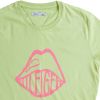 Tommy Hilfiger. Kiwigrøn  t-shirt med abstrakt print