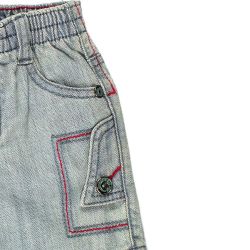 Confetti by Absorba. Babyshorts i lys denim med mange detaljer, Udsnit