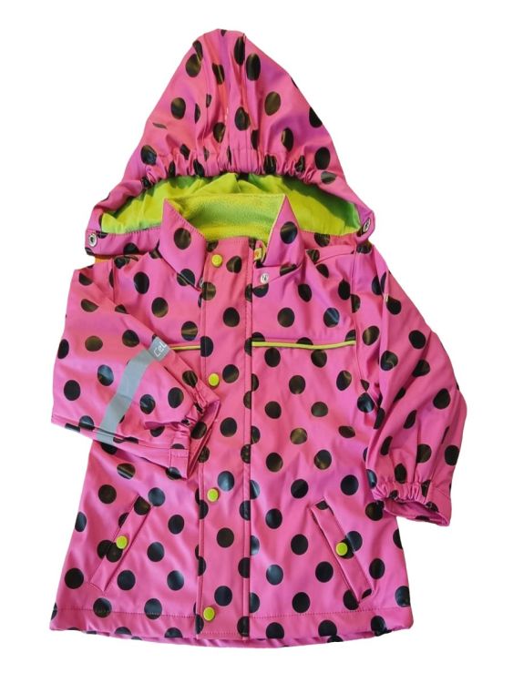 Celavi. Pink prikket regnjakke