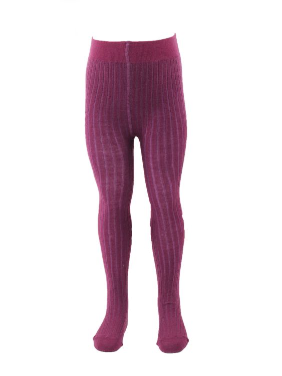 Kattnakken. Uld strømpebuks i bordeauxrød