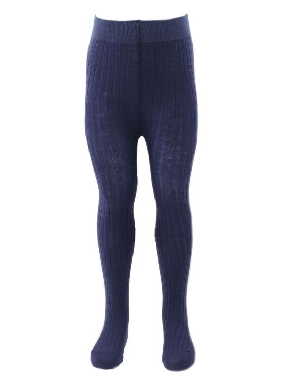 Kattnakken. Uld strømpebuks i marineblå