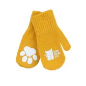 Kattnakken. Okker uldvanter